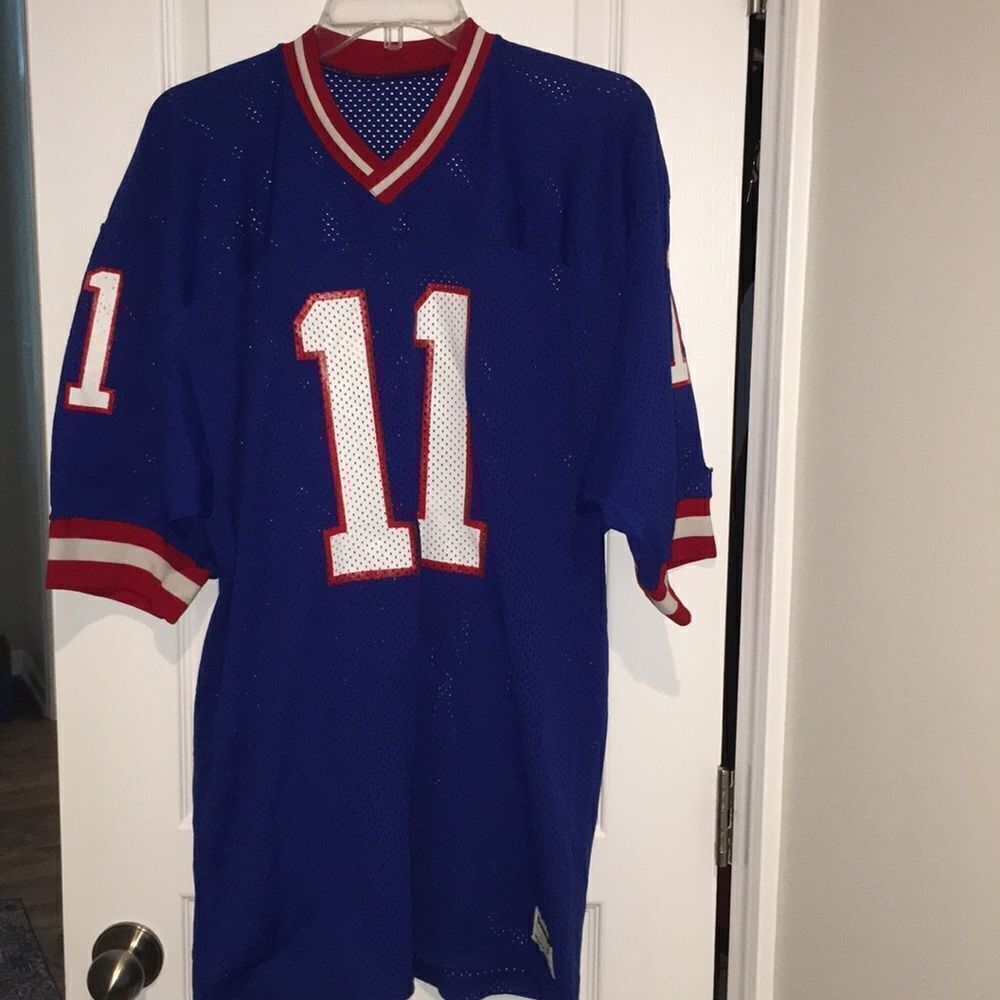 Vintage Buffalo Bills Rob Johnson 11 Old School Retro Sandknit Football Jersey